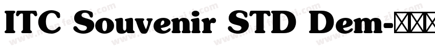ITC Souvenir STD Dem字体转换